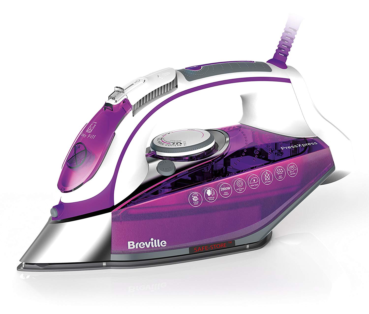 Breville Press Xpress Steam Iron, 400ml, 2800w Inta Services
